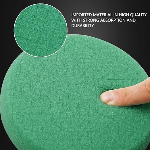 Green T120 Heavy-Cut Polishing Foam Pad, SPTA 1Pc 3.5 Inch Face for 3 Inch 80mm Backing Plate Compound Buffing Sponge Pads for Car Buffer Polisher Compounding, Polishing and Waxing -FPTSS3G