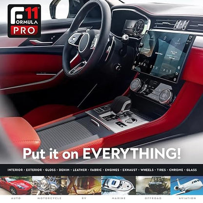 TopCoat F11PRO Starter Kit - The Most Advanced Water-Based Ceramic Coating for Cars, Motorcycles, and More - Includes 16 oz F11PRO Spray Bottle, 2 oz Travel Bottle, and 2 Microfiber Towels