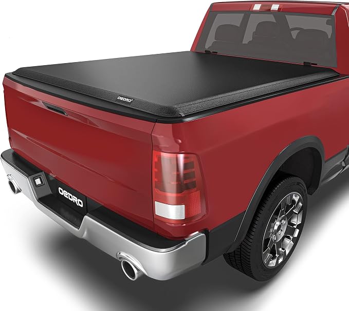 OEDRO Soft Roll Up Truck Bed Tonneau Cover Compatible with Dodge Ram 1500 New Body Style 2019-2026 6.4 ft Bed Without Rambox