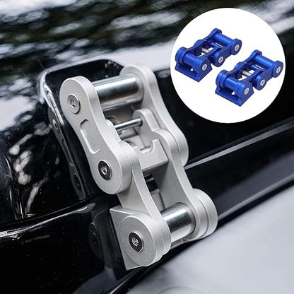 Hood Latches Kit Durable Secure Locking System for JK 2 Door & Unlimited 4 Door 2007‑2017 Off Roading Enthusiasts (Blue)
