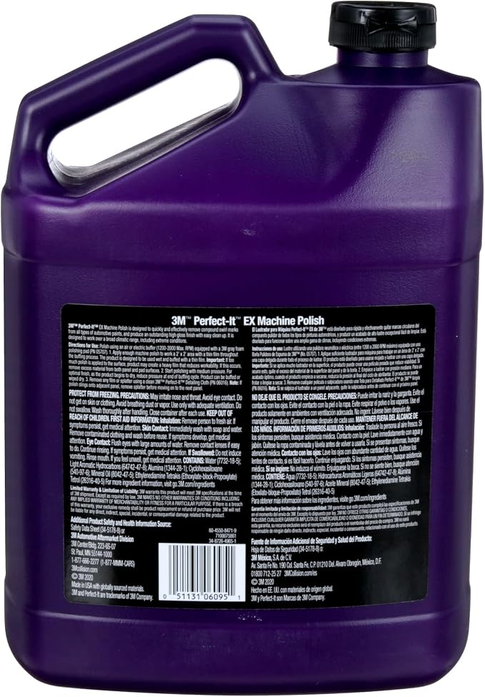3M Perfect-It EX Machine Polish, 06095, High Performing, 1 gal (8.6 lb)