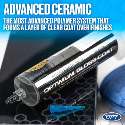 Optimum Gloss-Coat Ceramic Coating - Two Vehicle Kit, 3 Year DIY Ceramic Coat, Protects Paint, Plastic, Wheels, Use on Cars, Trucks, SUVs, Boats, RVs (20 CC)