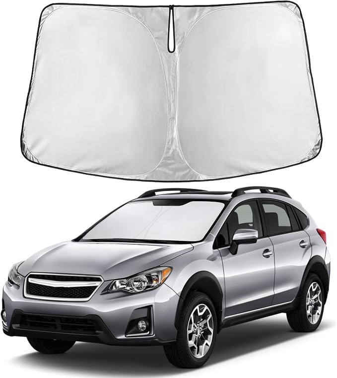 EcoNour Windshield Sunshade Compatible for Subaru Crosstrek 2013-2015 2016 2017, Sun Visor for Front Windshield & Window Sun Shade Cover, UV Heat Blocker & Protector, Car Accessories
