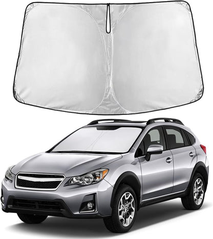 EcoNour Windshield Sunshade Compatible for Subaru Crosstrek 2013-2015 2016 2017, Sun Visor for Front Windshield & Window Sun Shade Cover, UV Heat Blocker & Protector, Car Accessories