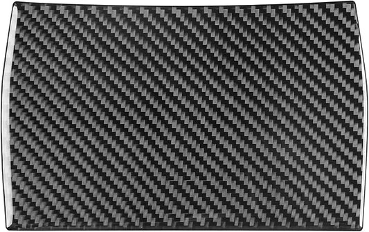 Real Quality Carbon Fiber Trim Car Rear Center Console Bottoms Sticker Decor Compatible with Dodge Charger 2008 2009 2010 Interior Accessories Decal Black