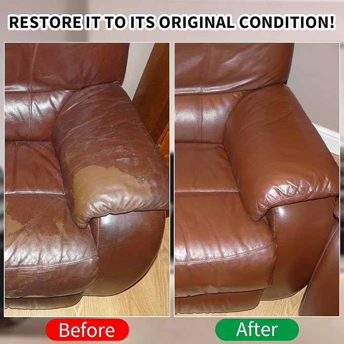 SHADAIWUYU 8.5oz Leather Recoloring Balm with 100ml Mink Oil,Light Brown Leather Repair kit for Furniture and Car Interior,Leather Couch Scratch Repair,Leather Dye Paint,Mink Oil for Leather