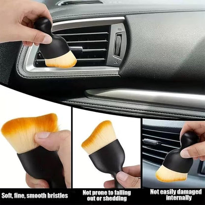 Car Detailing Brush Set, Car Wheel Brush, Tire Brush, Car Interior Dust Cleaning Kit, Ultra Soft Boars Hair Car Interior Detailing Brushes, for Cleaning Car Interior Exterior