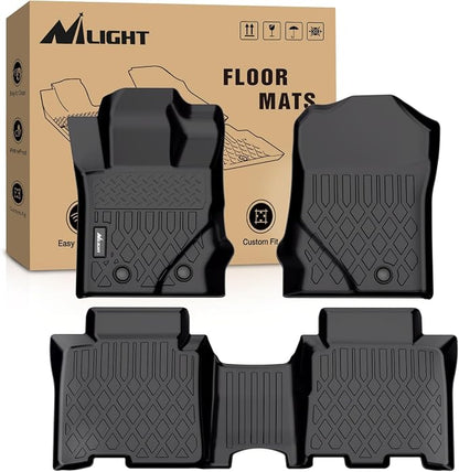 Nilight TPE Floor Mats for Ford Bronco 4 Door 2021 2022 2023 2024 2025 2026,All Weather Custom Fit Heavy Duty Floor Liners