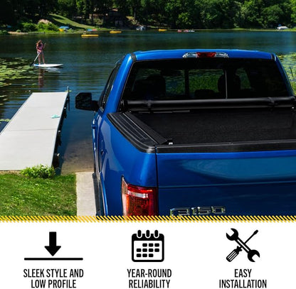 RealTruck TruXedo Lo Pro Soft Roll Up Truck Bed Tonneau Cover | 572001 | Fits 2014-2018, 2019 Limited/Legacy Chevy/GMC Silverado/Sierra 1500, 2015-19 2500/3500HD 6' 7" Bed (78.9")