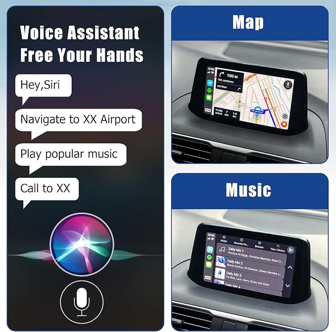 Mazda Carplay and Android Auto Retrofit Kit, TK78-66-9U0C OEM Hub Fits to MZD Connect System, Apple Carplay Adapter Compatible with Mazda 2/3/6/CX3/CX5/CX9/MX5 2015-2020 Year(2024 New Upgraded)