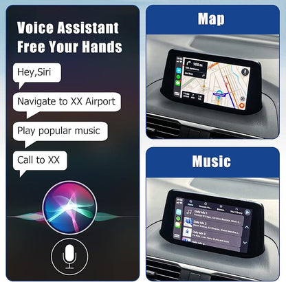 Mazda Carplay and Android Auto Retrofit Kit, TK78-66-9U0C OEM Hub Fits to MZD Connect System, Apple Carplay Adapter Compatible with Mazda 2/3/6/CX3/CX5/CX9/MX5 2015-2020 Year(2024 New Upgraded)