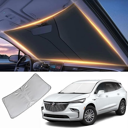 Windshield Sun Shade for Buick Enclave Front Window Shades Cover for 2008-2024 2025 2026 Enclave Windshield Sun Visor Protector Car Accessories