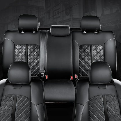 Carlimeki Tacoma Seat Covers Custom Fit for 2005 2006 2007 2008 2009 2010 2011 2012 2013 2014 2015 Crew Cab 2nd Gen Tacoma Base, PreRunner, TRD Pro - Center Console Armrest Covers - Fully Covered