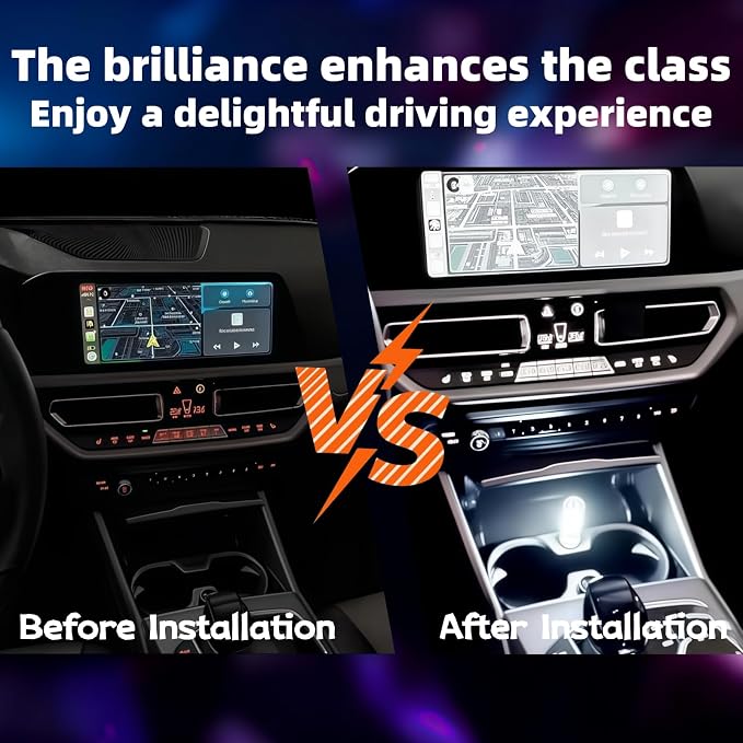 LED Car Interior Light, Touch Control USB Night Lamp, Retro Style Ambient Lighting for Auto, Bedroom, Desk (White Light)
