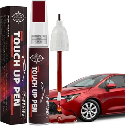 Barcelona Red Pearl (3R3) Touch Up Paint Pen Compatible with Toyota - Exact Color Match, 2-in-1 Brush & Pen,Car Paint Scratch Repair Kit for RAV4/Camry/Corolla/Tacoma/Highlander/Sienna