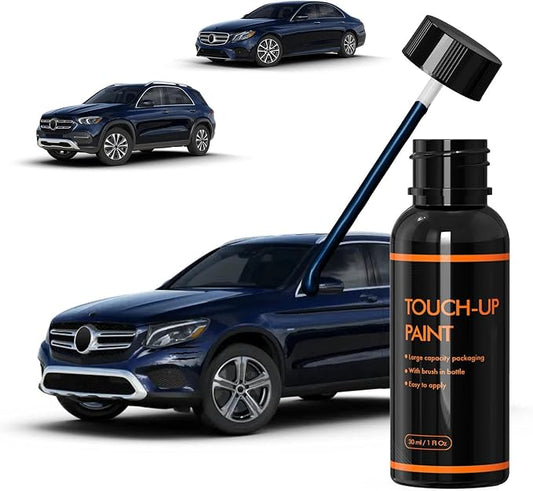 890 Lunar Blue Touch Up Paint for Mercedes Benz, DIY Car Paint Scratch Repair Kit, Automotive Paints, Quick & Easy Fix Scratch Repair for C/E/S/G/CLA/CLS/GLA/GLC/GLE/GLS/Maybach/Sprinter