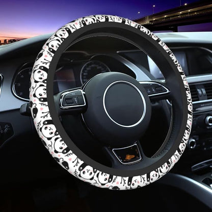Cute Cartoon Panda Steering Wheel Covers Non Slip Neoprene Universal 15 Inch Steering Wheel Protector Car Cover for Men Women
