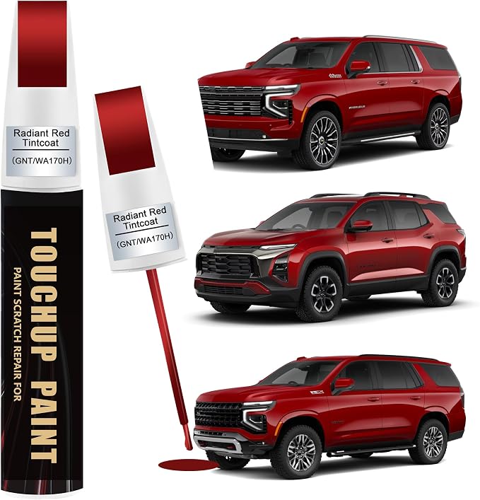 Radiant Red Tintcoat(GNT/WA170H) Car Paint Touch Up Pen for Chevy, 2-In-1 Color Accurate Touch Up Car Scratch Repair Paint Match Chevy Series Automotive Scratch Remover for Nicks & Chips Repair