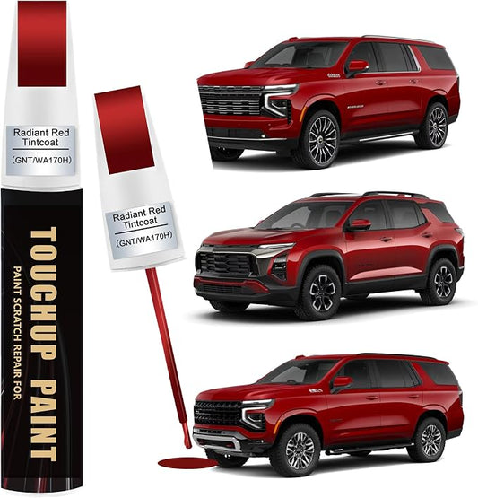 Radiant Red Tintcoat(GNT/WA170H) Car Paint Touch Up Pen for Chevy, 2-In-1 Color Accurate Touch Up Car Scratch Repair Paint Match Chevy Series Automotive Scratch Remover for Nicks & Chips Repair