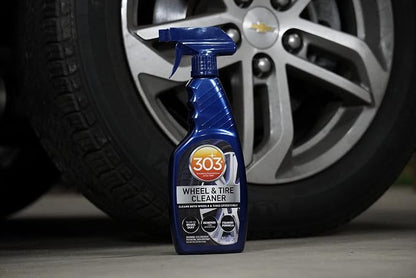 303 Products Wheel and Tire Cleaner - Cleans Both Wheels and Tires Effectively - Tough on Brake Dust - Removes Tire Browning - Foaming Formula, 15.5 fl. oz. (30596CSR) Packaging May Vary (Pack of 2)
