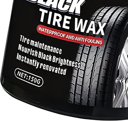 Tire Polish | 150g Rim Maintenance Cream | with Sponge Waterproof Tire Cleaner and Shine,for Vehicle Exterior Automotive Truck Trailer Tractor RV SUV