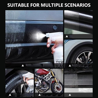 Tire Sprayer for Cars, Trucks, Motorcycles, 300ml Tire Coating Quick Gloss Restorer Wheel
