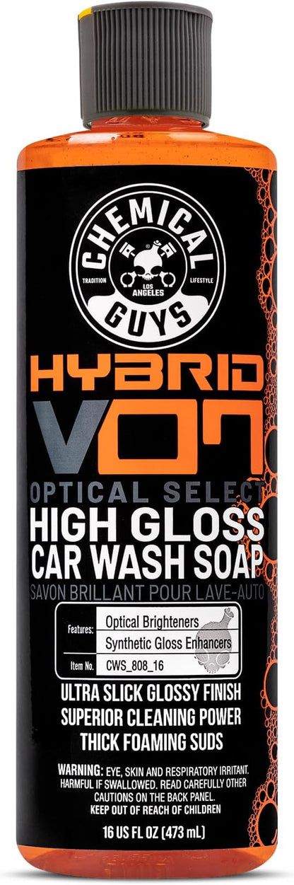 Chemical Guys CWS_808_16 Hybrid Foaming High Gloss Car Wash Soap (Works with Foam Cannons, Foam Guns or Bucket Washes) Safe for Cars, Trucks, Motorcycles, RVs & More, 16 fl oz, Orange Scent