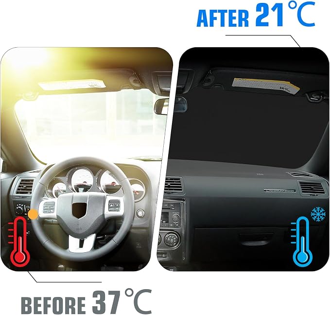 Windshield Sun Shade for Nissan Pathfinder 2022-2025 2026 Foldable Sun Visor Protector for Pathfinder Accessories Sunshade Car Front Window Sunshades Blocks UV Rays