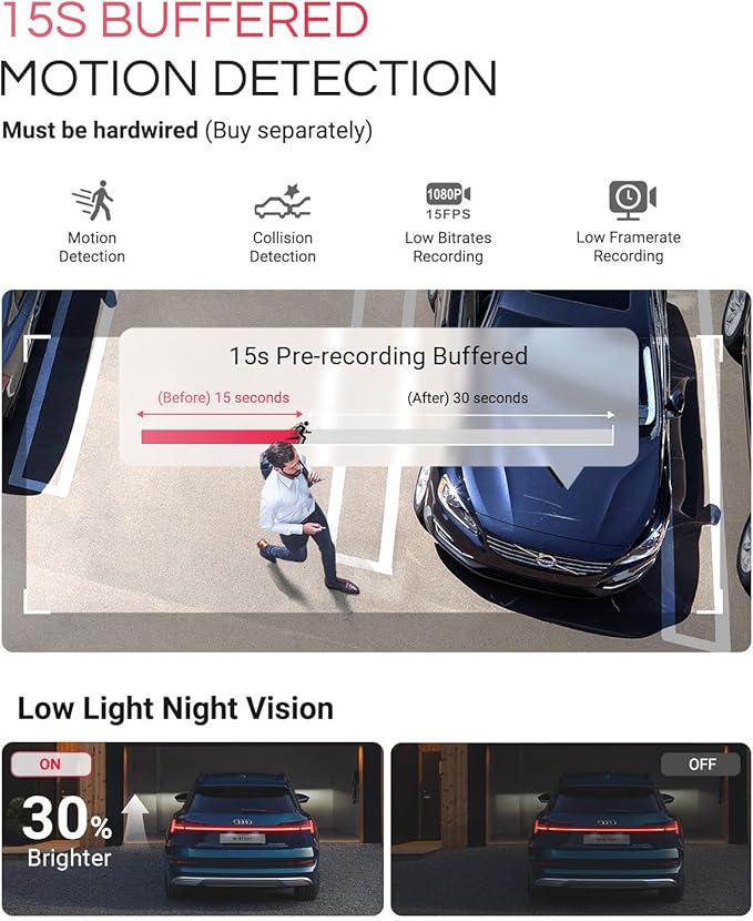 [Bundle-2 Items: Vantrue E1 Pro Dash Cam & Remote Control] 4K Mini Dashcam Front, STARVIS 2 IMX678 Night Vision HDR, Voice Control, GPS Car Cam for Minivan, Bus, RV, Car, Truck