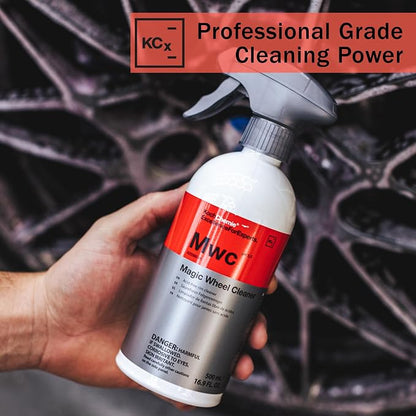 KOCHCHEMIE Magic Wheel Cleaner - Powerful Rim and Rim Well Cleaner; Acid Free, Dissolves Iron Particles Using Visible Red Discoloration, Excellent Adhesion and Viscosity (500 milliliters)