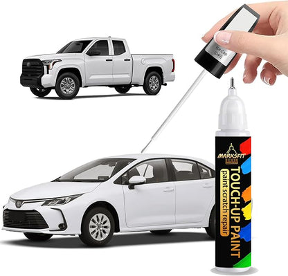 Ice Cap/Super White(040) Touch Up Paint For Toyota Exact Match-Chips and Nicks 2 in 1 Car Paint Pen Scratch Rapair for Avalon/RAV4/Camry/Corolla/Highlander/Prius/Sequoia/Sienna/Tacoma