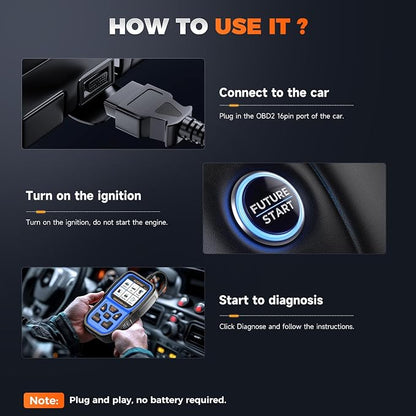 AUTOPHIX OM126P+ OBD2 Scanner, Check Engine Light Code Reader, Car Code Scanner for Automotive Diagnostic, Read & Clear Fault Code, Pass Smog Test, Live Data, for All US Cars After 1996