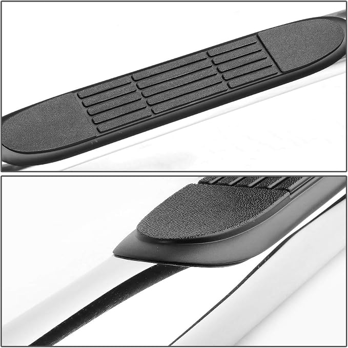 3 Inches Side Step Nerf Bar Running Board Compatible with Mazda B-Series Ford Ranger Extended Cab 1998-2011, Stainless Steel, Polished Chrome