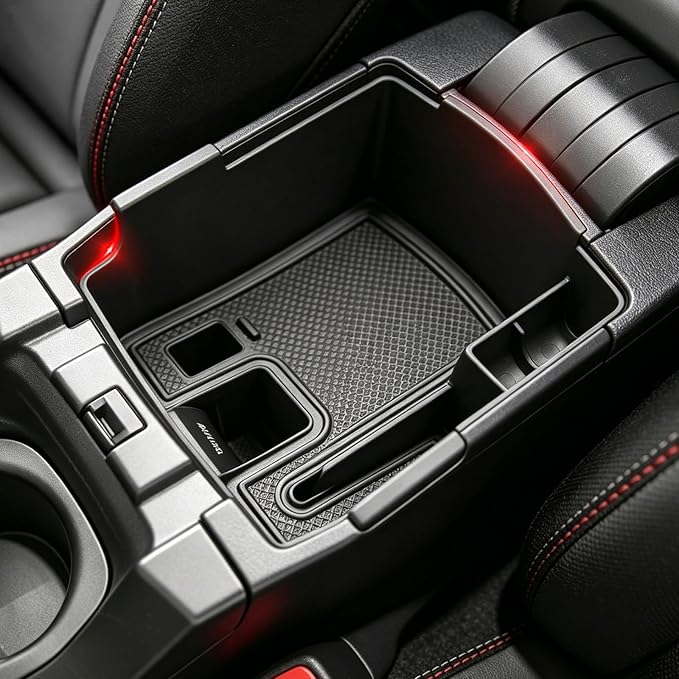 Autorder Center Console Organizer for 2019-2026 Toyota Corolla/ 2022-2026 Corolla Cross Accessories Car Armrest Storage Box Middle Console Tray Container with Non-Slip Silicone Mats