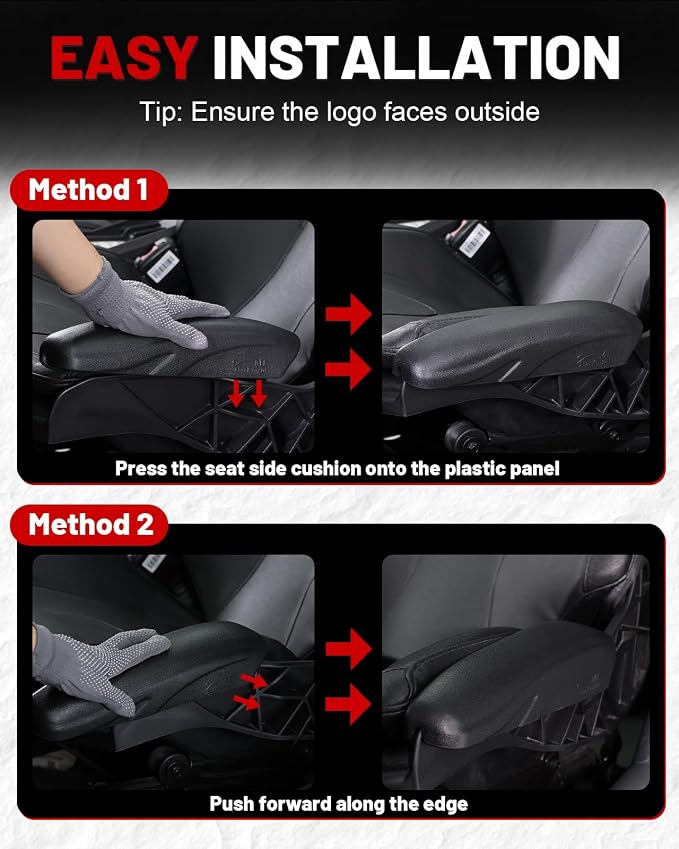 StarknightMT Seat Side Pads Compatible with Can-Am Maverick X3 / MAX/R 2017-2025, PU Foam Cushion Assembly for Thigh Support & Comfort, UTV Accessories (Black)