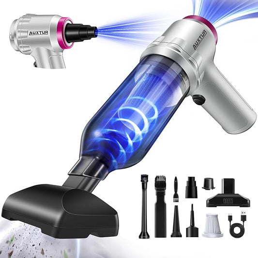 Portable Cordless Handheld Vacuum Cleaner with 15000PA, 120W Air Duster, Brushless Motor, Mini Vacuum for Car and Home