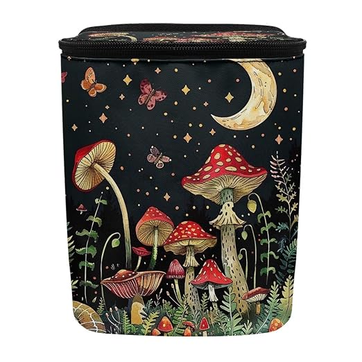 BIGCARJOB Mushroom Car Garbage Can Hanging Cute Trash Bag for Back Seat Auto Interior Storage Bags Car Trash Interior Accessories for Womens