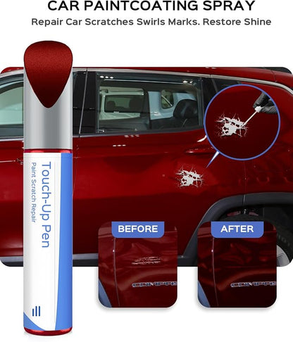 PRP/JRP Deep Cherry Red Crystal Pearl Touch Up Paint Compatible with Jeep Exact Match Chips and Nicks Touch Up