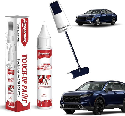 B-640M Canyon River Blue Metallic Car Touch Up Paint for Honda, Color Accurate Two-In-One Car Paint Scratch Repair Pen, Professional Scratch Remover for Vehicles Chips and Nicks Scuff