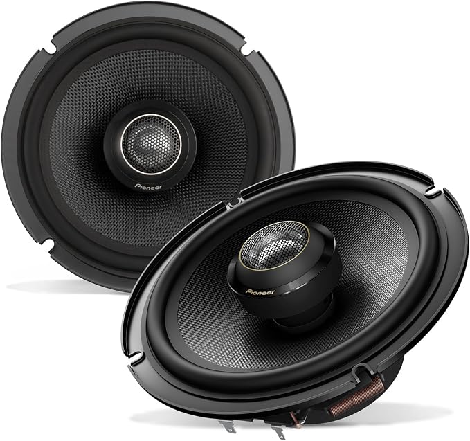 Pioneer Z-Series TS-Z65F 6.5” 2-Way Speakers (Pair) – 330W Max, Balanced Sound + Smooth Treble, Audiophile Upgrade, add an Amplifier for Optimal Performance