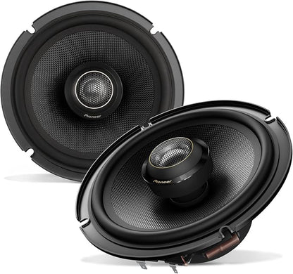 Pioneer Z-Series TS-Z65F 6.5” 2-Way Speakers (Pair) – 330W Max, Balanced Sound + Smooth Treble, Audiophile Upgrade, add an Amplifier for Optimal Performance