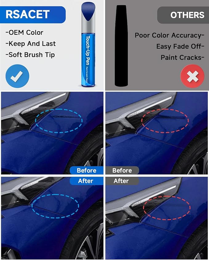 Deep Sea Blue(B2R) Touch Up Paint Compatible with Kia Exact Match Touch Up Paint Car Scratch Repair