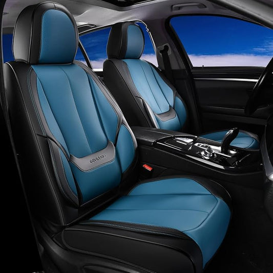 Coverado Seat Covers, Car Seat Covers Front Seats, Car Seat Cover, Car Seat Protector Waterproof, Car Seat Cushion Nappa Leather, Seat Covers Carseat Cover Universal Fit for Most Cars