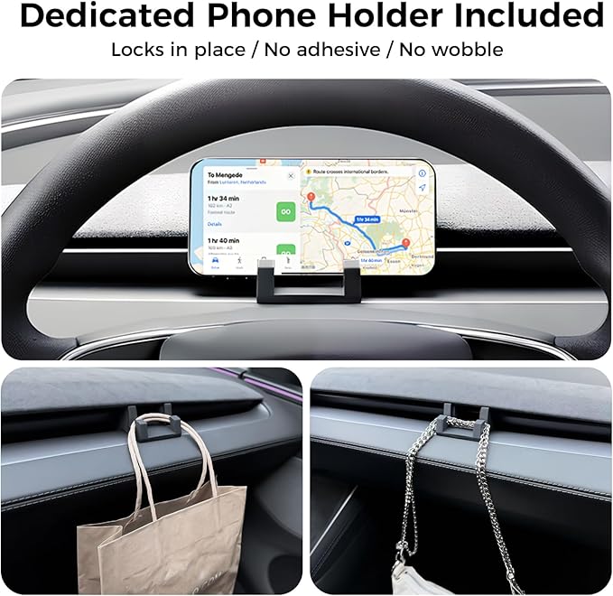 Center Console Organizer 5PCS Compatible with Tesla Model Y Juniper2026, Armrest Storage Tray, Hidden Storage Box, Cup Holder, Phone Holder – Interior Accessories for New Model Y/3 2025