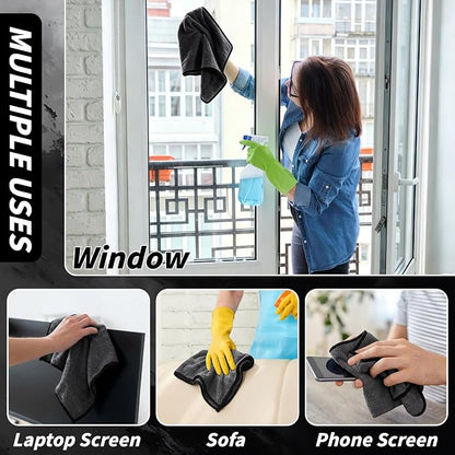 20 Pack Microfiber Towels for Cars, 24" x 16" Car Detailing Towels Dual Pile Quick Drying 400 GSM Microfiber Cleaning Cloths, Lint Free Scratch Free Car Drying Towels for Auto, Truck, SUV, RV & Boat