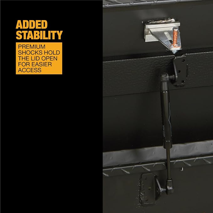Northern Tool Side-Mount Truck Tool Box - Aluminum, Matte Black, Pull Handle Latch, 48in. x 11.5in. x 11in. Model Number 36212761