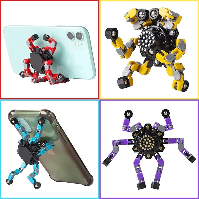 Gokeey 32 Pcs Party Favors for Kids 8-12, Treasure Box Toys for Classroom Prizes, Transformable Fidget Spinners Bulk, Goodie Bag Stuffers for Boys and Girls, Pinata Fillers, Sensory Toys