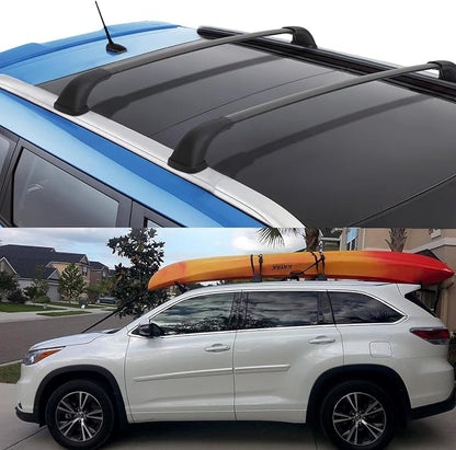 220lbs Lockable Roof Rack Cross Bars | Compatible with Toyota Highlander 2014-2019 XLE Limited & SE LE & LE Plus | Heavy Duty Aluminum Roof Rails Crossbars Rooftop Luggage Carrier