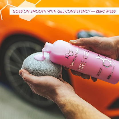 OPTI-COAT – Tire Gel – High Gloss Finish and Excellent Durability; Used to Protect and Dress Tires, Wheel Wells, Interior, & Exterior Plastic Trim; Protects from Ozone, UV, & Oxidation (16 Fl. Oz.)