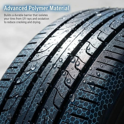 Tire Polishing Paste,100g Tire Nourish Wax Cream, Tyre Nourish Cream Maintain Luster for Cars UV Protection and Waterproof Coating for Cars Trucks Motorcycles RVs & More (1 Set)